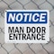 Signmission Man Door Entrance, 18 in W x Rectangle, Plastic OS-2PACK-NS-P-1218-L-14133 - alternate 5